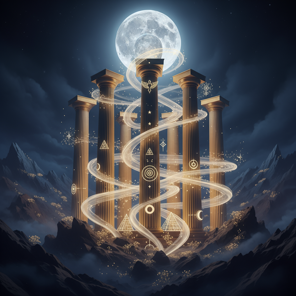 Concept mystique de l'ascendant lunaire - Représentation de l'essence émotionnelle pure